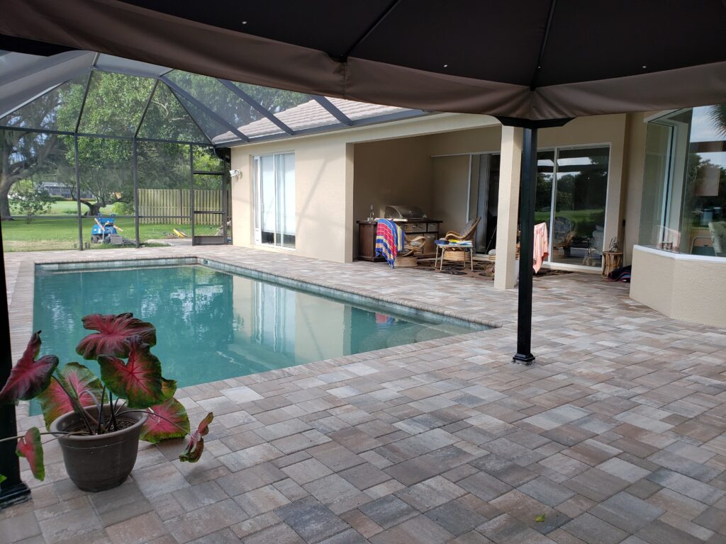 Pool Deck with Pavers